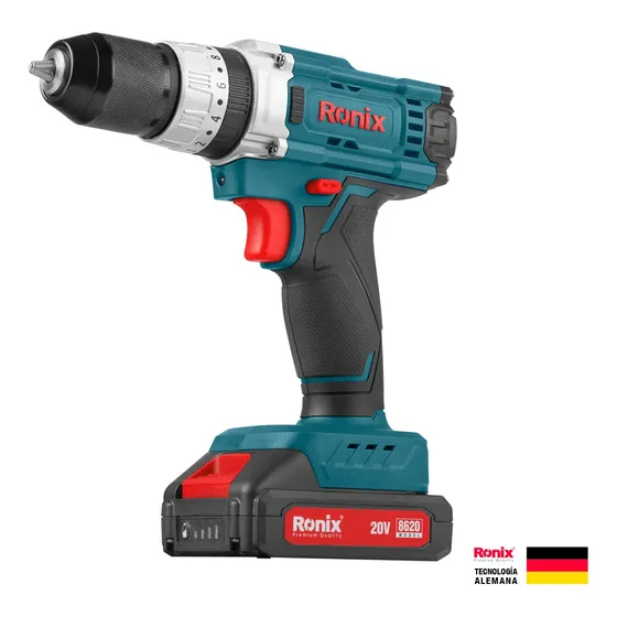 Taladro Destornillador Percutor Ronix Inalámbrico 20v 3/8
