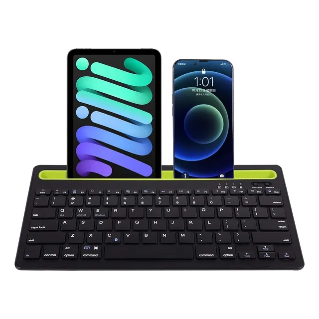 Teclado Bluetooth Portatil Inalambrico Soporte Tablet Celu