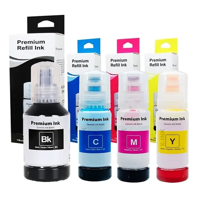 Recarga Genérica 4pack L1210 L3251 L3110 L4150 Bk 127ml.