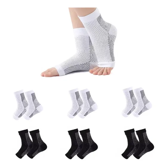 6 Pares De Calcetines Para Neuropatía, Mangas De Compresió