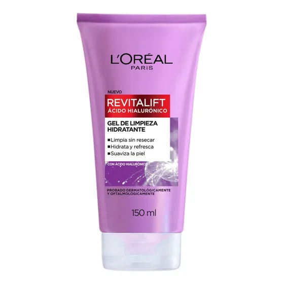 Gel De Limpieza Hidratante L'oréal Paris Revitalift Ácido Hi Todo Tipo De Piel Día/noche