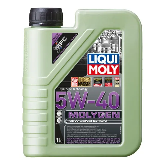 Molygen 5w40 1l Aceite Sintetico Antifriccionante Tungsteno