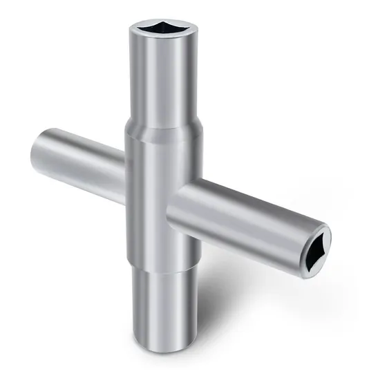 1 Llave Acero 4 Via Para Manguera Babero Vavula Espita