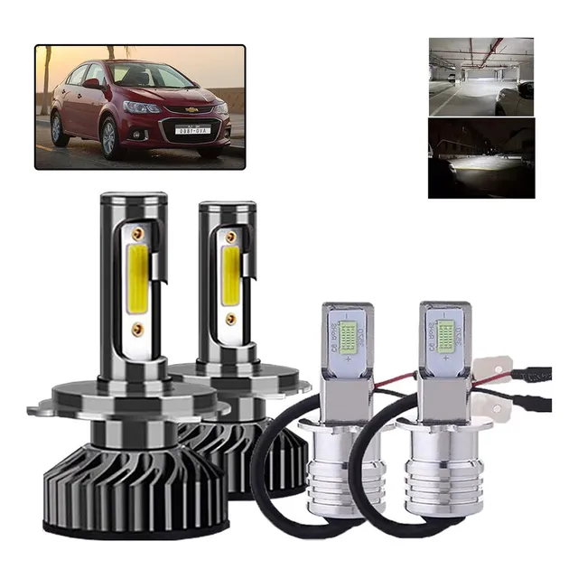Cd- Kit De Focos Led H4 H3 Luz Alta/baja/niebla