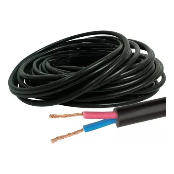 Cabo Flexível Pp Extensão 2x 2mm Rolo Com 100 Metros 2 Vias