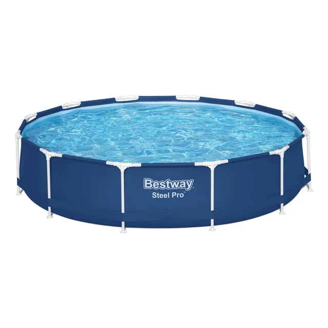 Alberca Estructural Redonda 366 x 76 cm Bestway Steel Pro 56706 6,473 Lts.