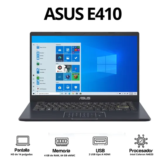 Laptop Asus E410 Inter Celeron 4/64gb