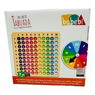 Do 1 Ao 10 Tabuada Babebi Brinquedo Educativo Pedagógico Mdf