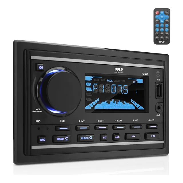 Receptor Bluetooth Marino Doble Din Con Amplificador