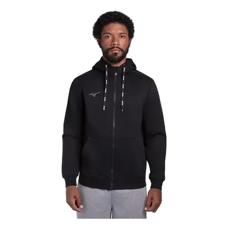 Moletom Mizuno Zipper Capuz Masculino G Pret90 Lisa