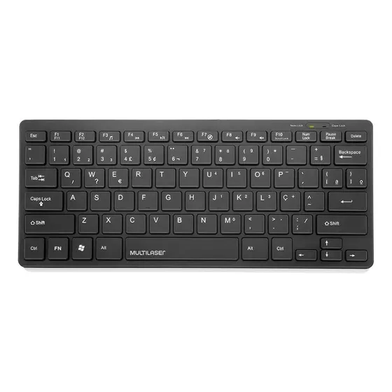 Teclado Multilaser Tc154 Qwerty Português Brasil Cor Preto