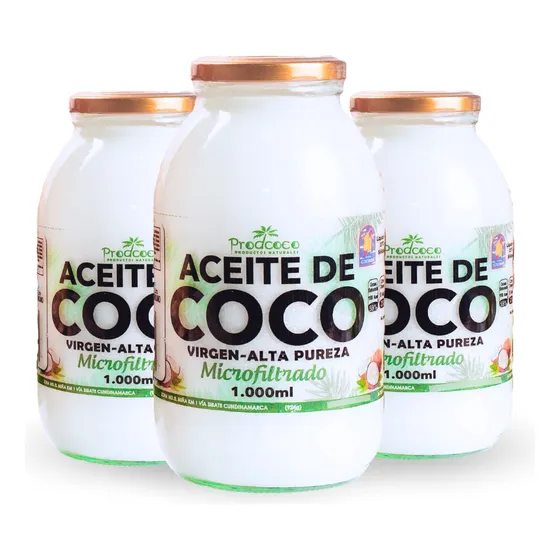 Aceite De Coco Prodcoco 3 Litros Vidri - L a $57167