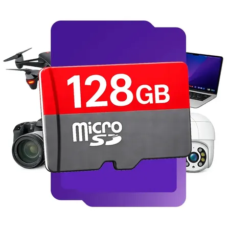 Cartão De Memória Para Câmeras Wi-fi Drones 128gb Micro Sd Classe 10 Ultra 100mb/s