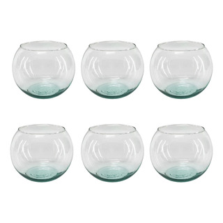 Florero Pecera 4 Optica Vidrio 7x8 Cm ( 6 Pzs ) Florero Pecera 4 Optica Vidrio 7x8 Cm ( 6 Pzs )