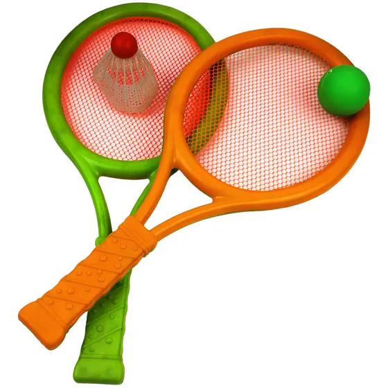 Juego Paletas Raquetas Playero Tenis Playa Badminton Niños
