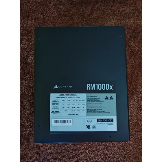 Fuente De Poder Corsair 1000w, Rm1000x, Modular