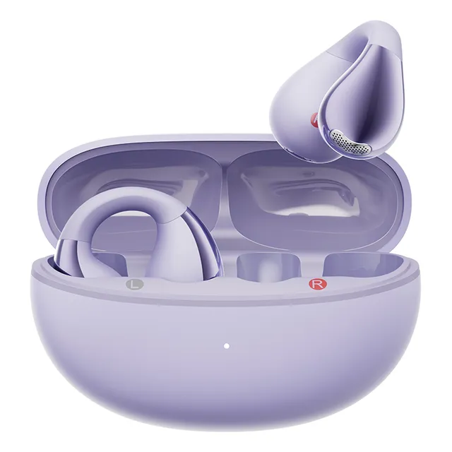 Qcy Crossky C30 Audífonos Con Clip Para La Oreja V5.4 Lila Color Violeta