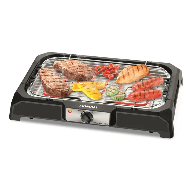 Churrasqueira Elétrica Grand Steak&grill Preto Mondial 220v