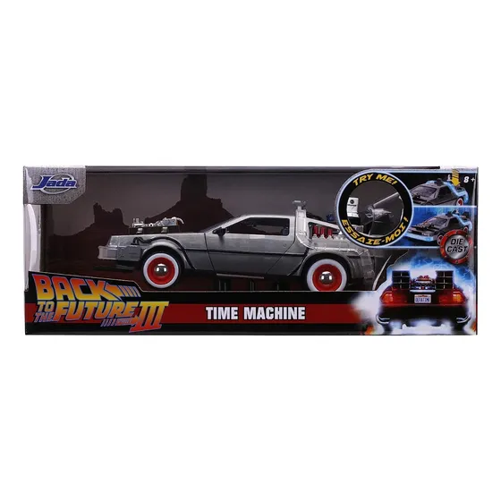 Back To The Future 3 Delorean Esc 1:24 Diecast Jada