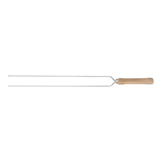Pincho Espeto Doble Para Chorizo Parrilla 65cm - Garageimpo