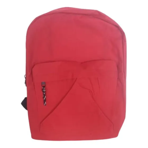 Bolso Morral Liceo Colegio Niños Niñas Rojo 43x14x34cm