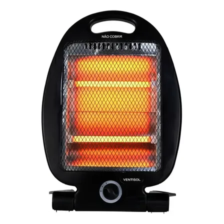 Aquecedor Elétrico Portátil 800w 110v Quarto Sala Ventisol Preto 127v