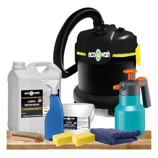 Kit Lava A Seco De Estofados Sofá Colchão + Aspirador 1600w