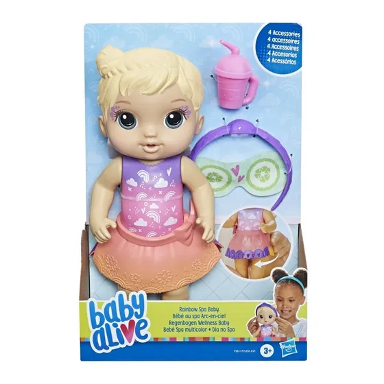 Muñeca Baby Alive Bebé Spa Multicolor Rubia