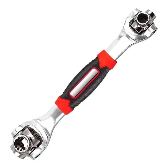 Llave 48 En 1 Giratoria 360 Grados Universal Reemplaza Todo! Color Plateado