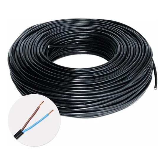 Cabo Pp Extensão Elétrica 2x2,5mm Flexível Rolo - 100 Met