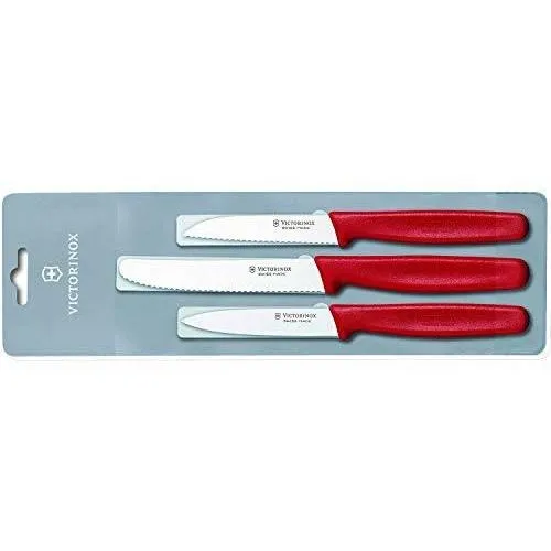 Victorinox 5.1111.3 Set (3)   Cuchillos Legumbres Rojos