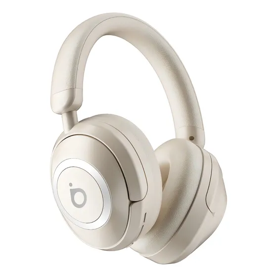 Headset Bluetooth Redução De Ruído Do Anc Com Microfone Enc(Chamada Hd Bluetooth), Fone Bluetooth Gamer, Bateria 30 Horas, Hifi Chamadas Por Bluetooth, Cor Branco Basike Ba-FON113