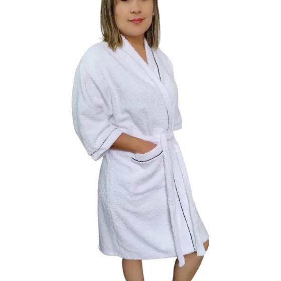 Bata Toalla Salida De Baño Mujer Doble Secado 350g