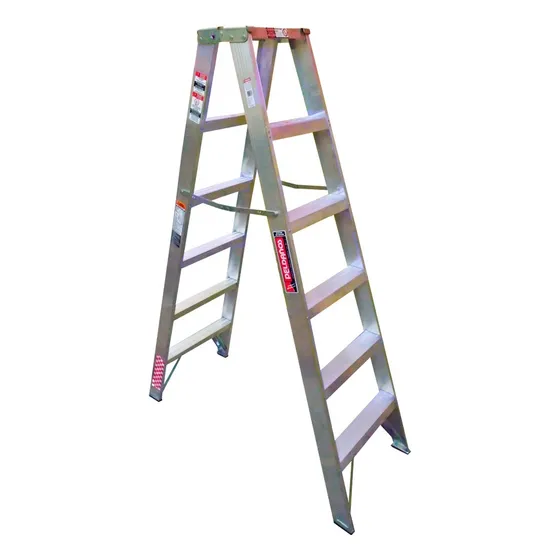 Escalera De Tijera Doble Aluminio 5 Escalones 175kg Peldaños