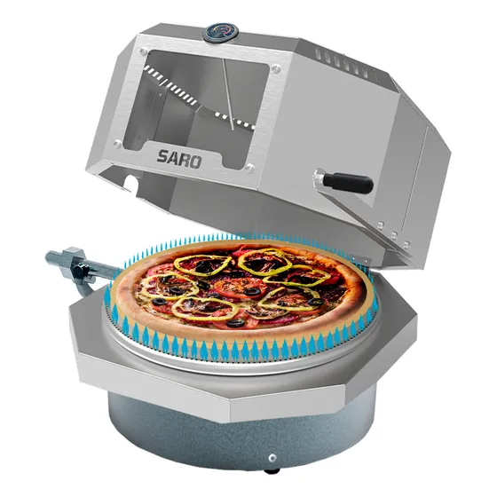 Forno De Pizza À Gás Redondo Faz Pizza 40cm Promoção Já 