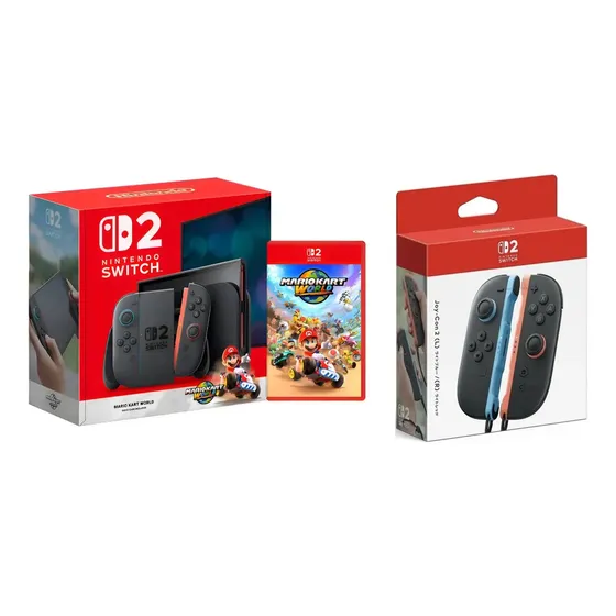 Nintendo Switch 2 Incluye Juego Físico Mariokart Mas Joycon2 Negro