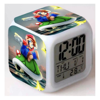 Reloj Despertador Mario Bros 64, Yoshi, Bowser, Luigi Reloj Despertador Mario Bros 64, Yoshi, Bowser, Luigi