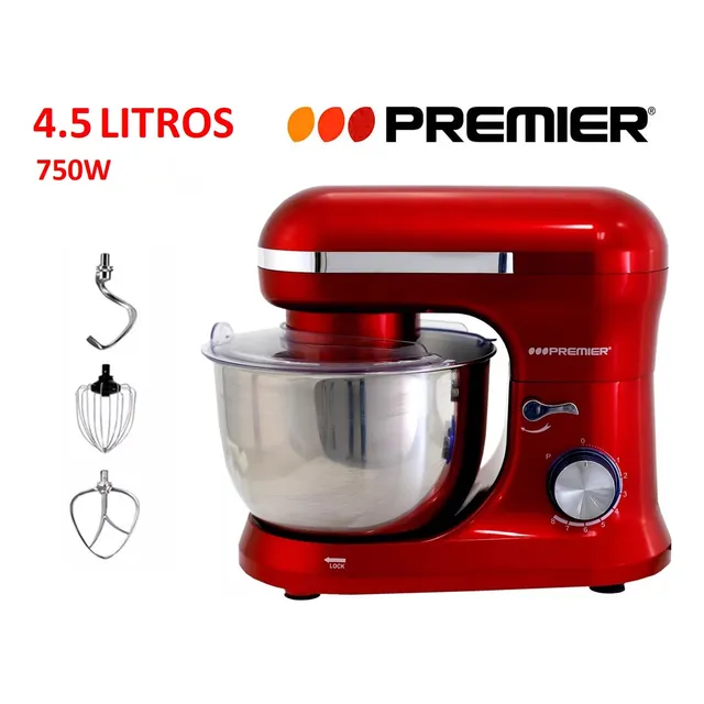 Batidora Premier Pedestal 750w 4.5l 8 Velocidades Planetaria