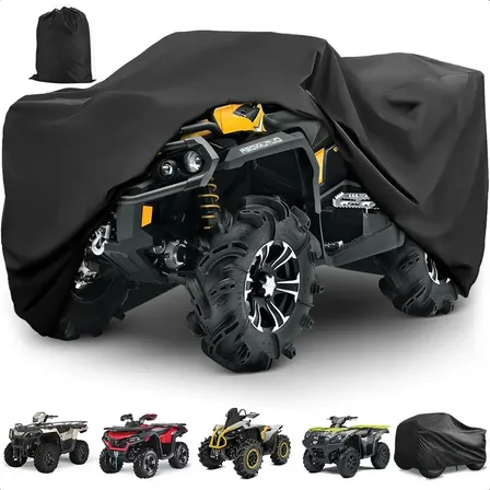 Funda Cuatrimoto Cubierta Impermeable Atv Protector Moto Xl Negro