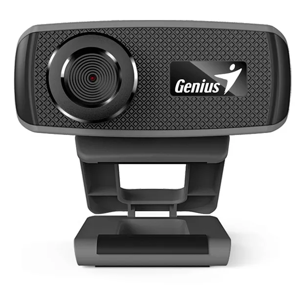Cámara web Genius FaceCam 1000X HD color negro