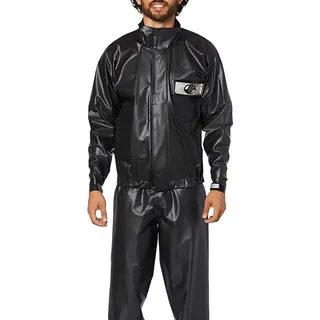 Capa De Chuva 100% Impermeável Moto Alba Europa P M G Gg Eg Capa De Chuva Preto Pvc Motocilclista Gg
