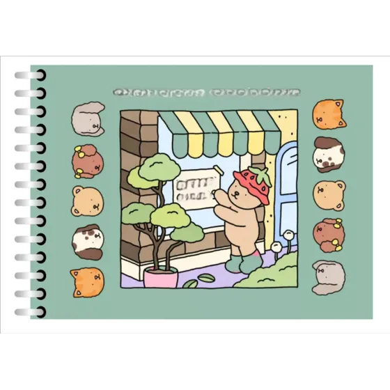 Qwqwcuaderno Espiral Purple Notes Bobbie Good 50 Folhas Opal
