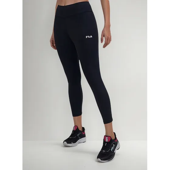 Calza Capri Para Dama Fila Flat Life Ii Negra Super Oferta