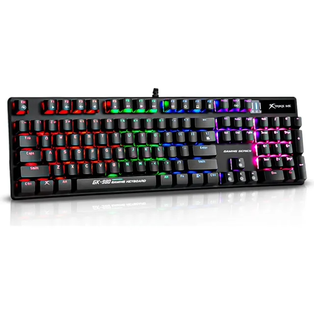Teclado Mecânico Gamer Xtrike-me Gk-980 Switch Azul Rgb Ansi