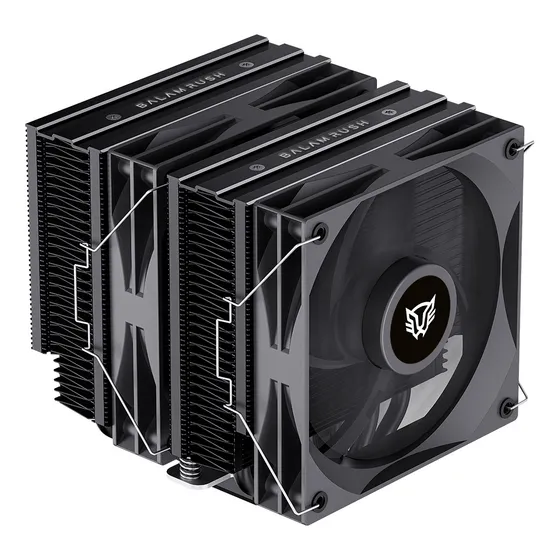 Enfriamiento De Aire Heliux Expert Hex90 6 Pipas Tdp 295 W Led Negro