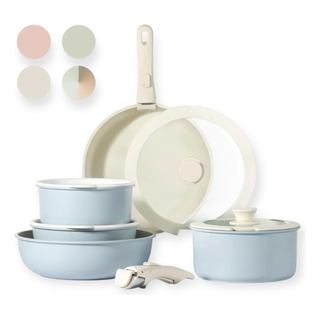 Set Ollas De Cocina Antiadherentes 12 Un Mango Desmontable Set Ollas De Cocina Antiadherentes 12 Un Mango Desmontable