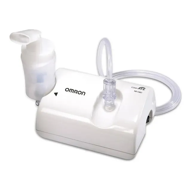 Nebulizador a pistón Omron NE-C801LA blanco