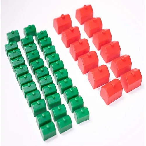 Piezas De Recambio De Monopolio: Casas Amp; Hoteles: Zm3ug