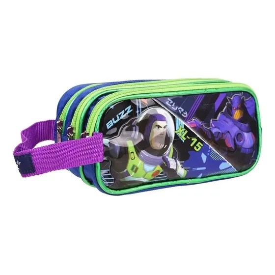 Lapicera Estuche Escolar Triple Cierre Buzz Lightyear 171665