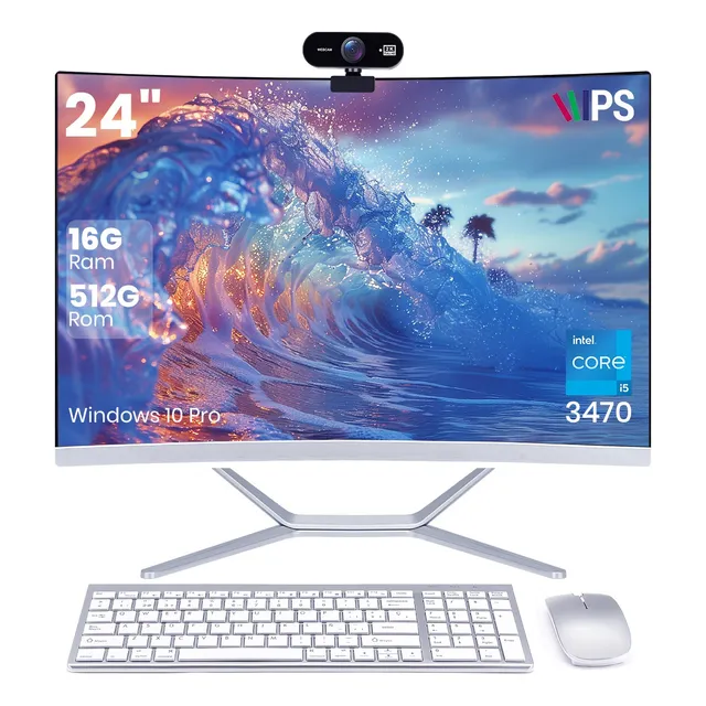 All In One Pc 24'' Computadora Curva 16gb Ram + 512 Gb Ssd